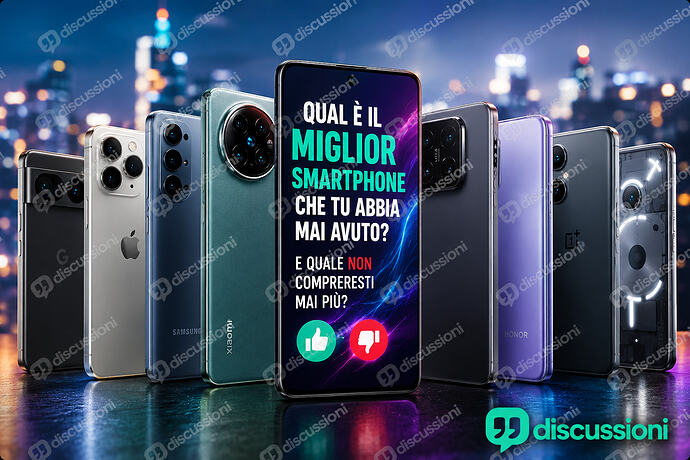 Qual è il miglior smartphone che tu abbia mai avuto E quale non compreresti mai più