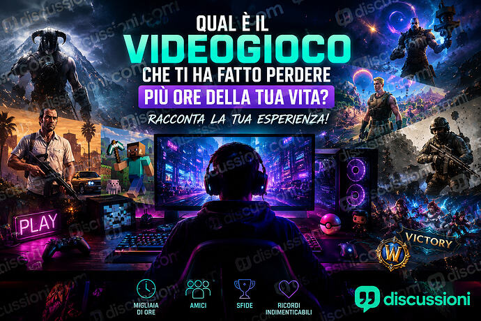 Qual è il videogioco che ti ha fatto perdere più ore della tua vita Racconta la tua esperienza! | discussioni.com